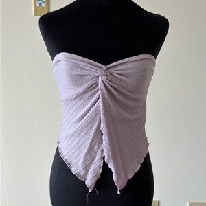 SHEIN Lilac Strapless Blouse